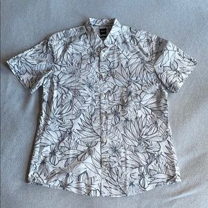 Men’s Hugo Boss Slim Fit Palm Print Shirt Large